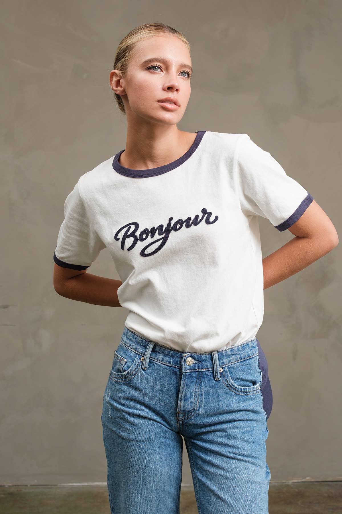 Bonjour Contrast Ringer Tee
