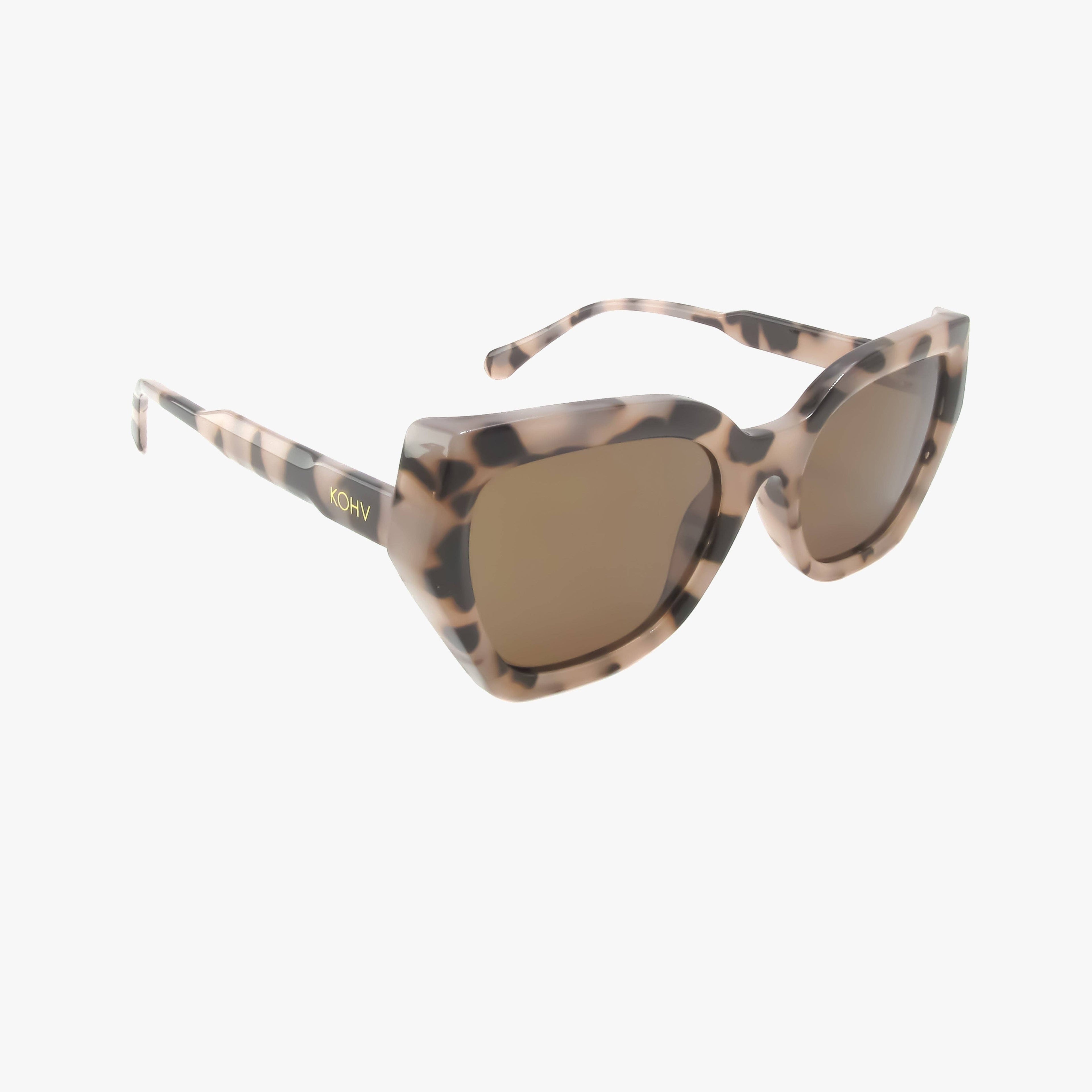 Nova Silt Tortoise Geometric Cat Eye Fashion Sunglasses