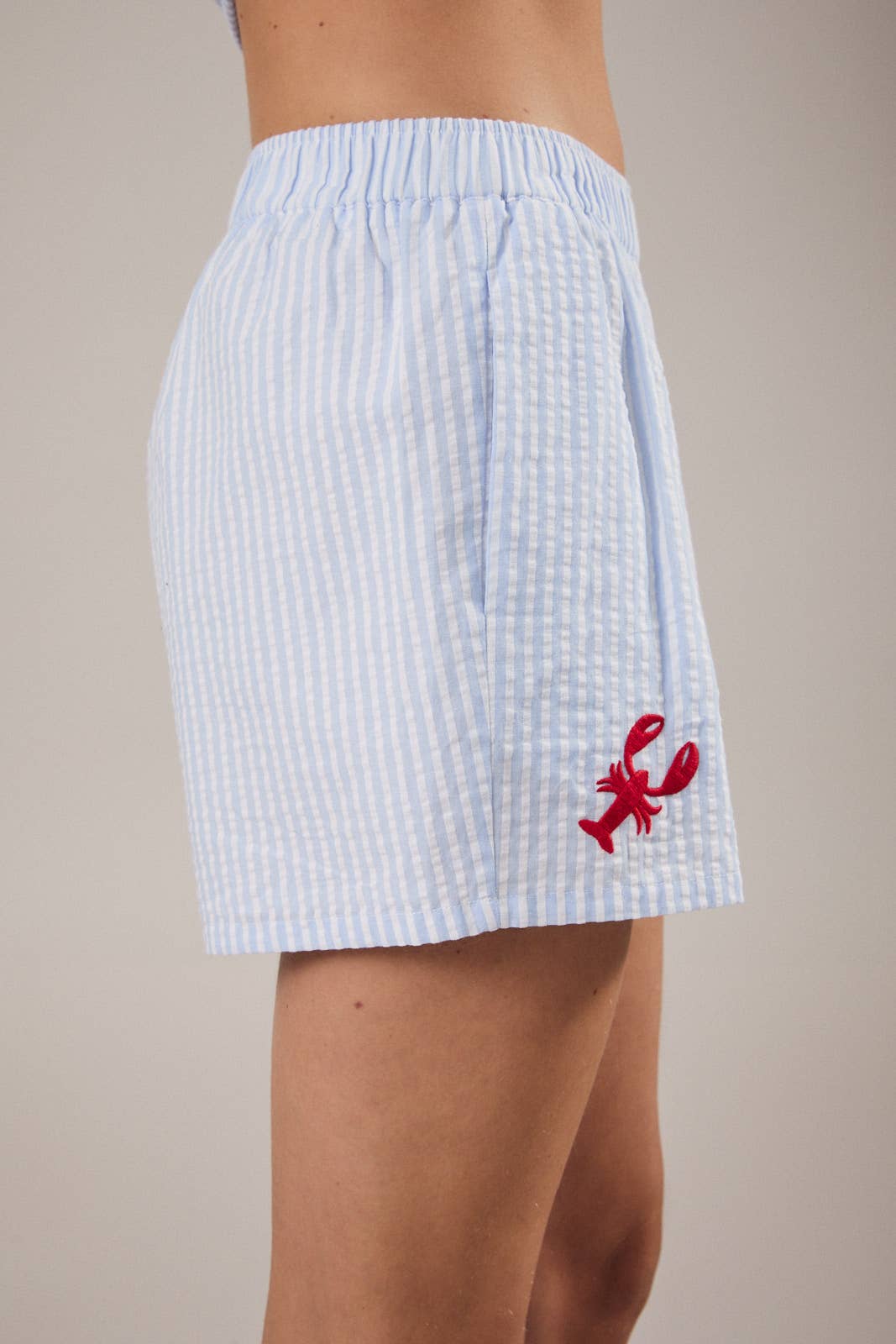 Boxer With Lobster Embroidery