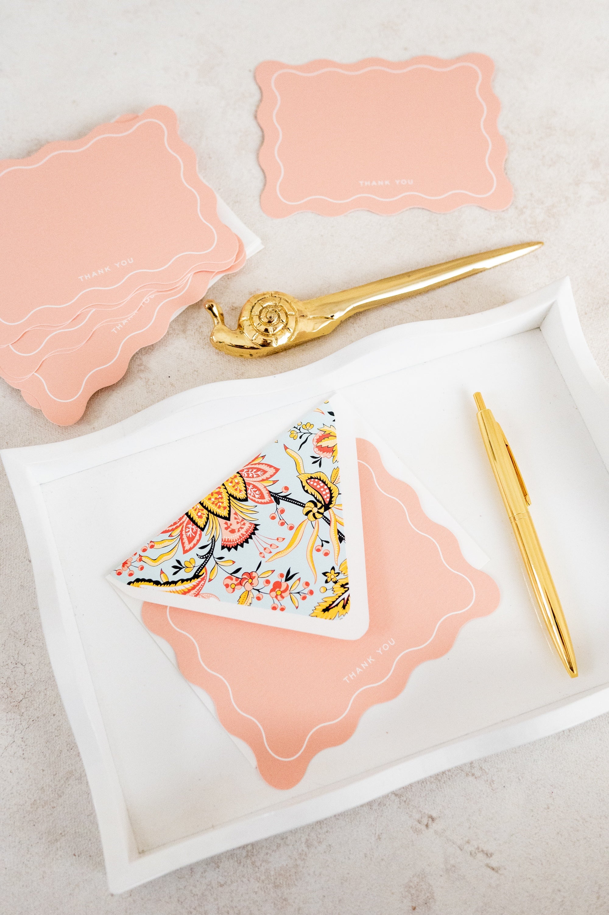 Scallop Edge Notecards Set