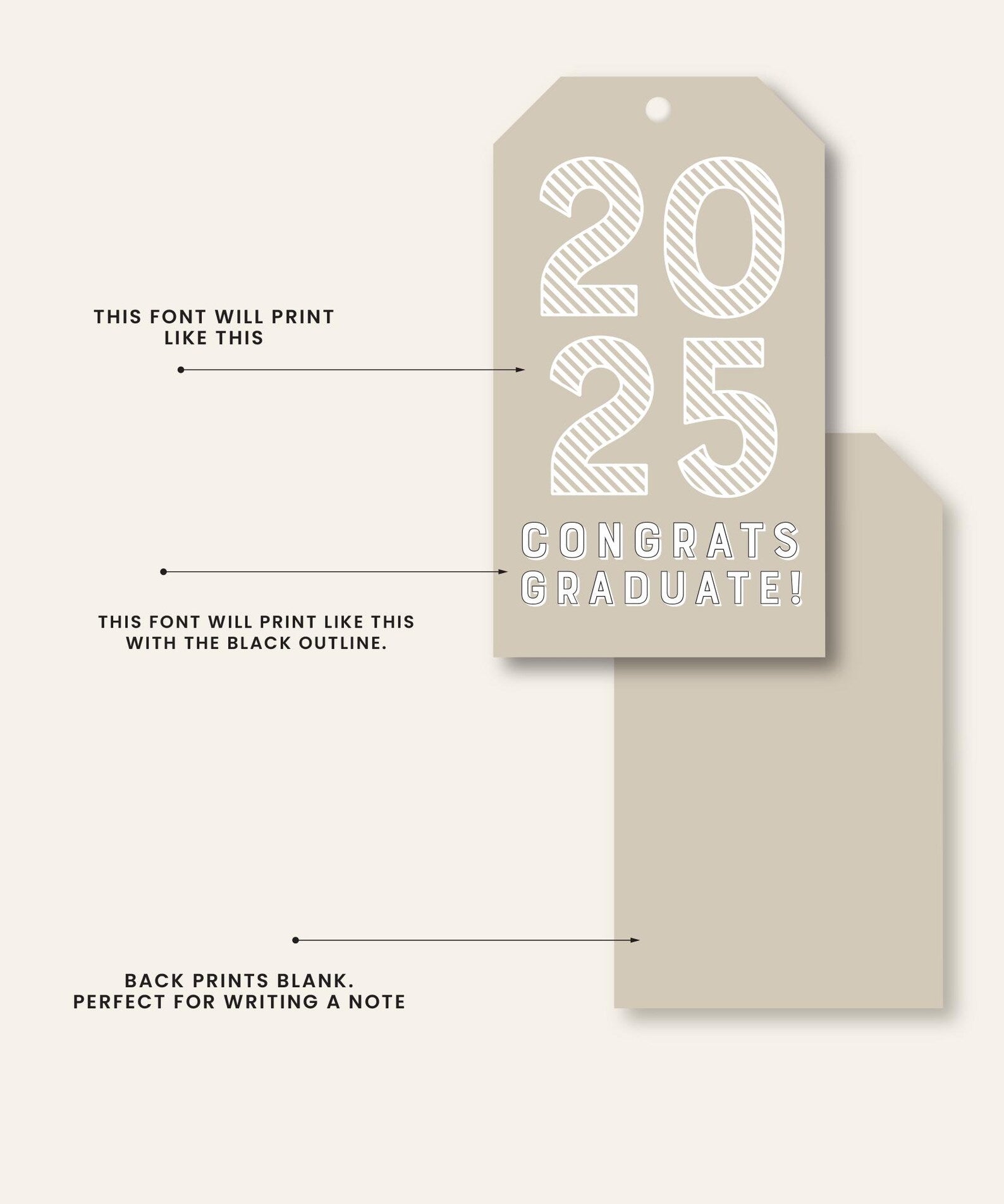 Congrats Grad Gift Tag