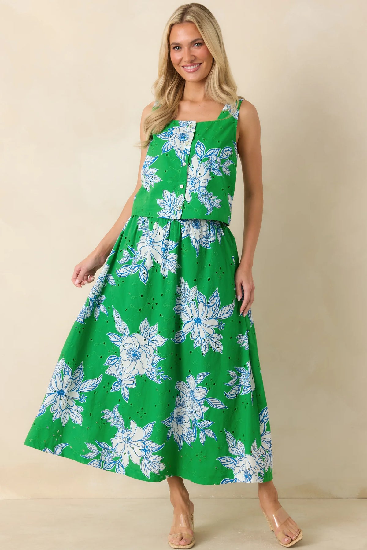 Botanical Print Skirt
