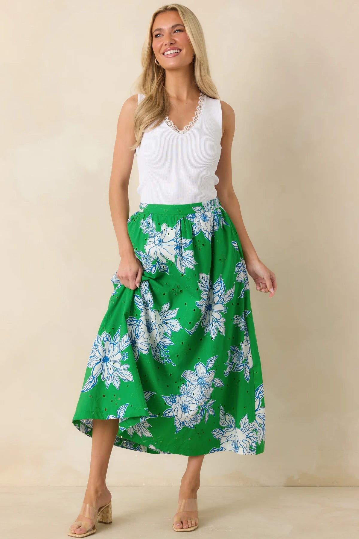 Botanical Print Skirt