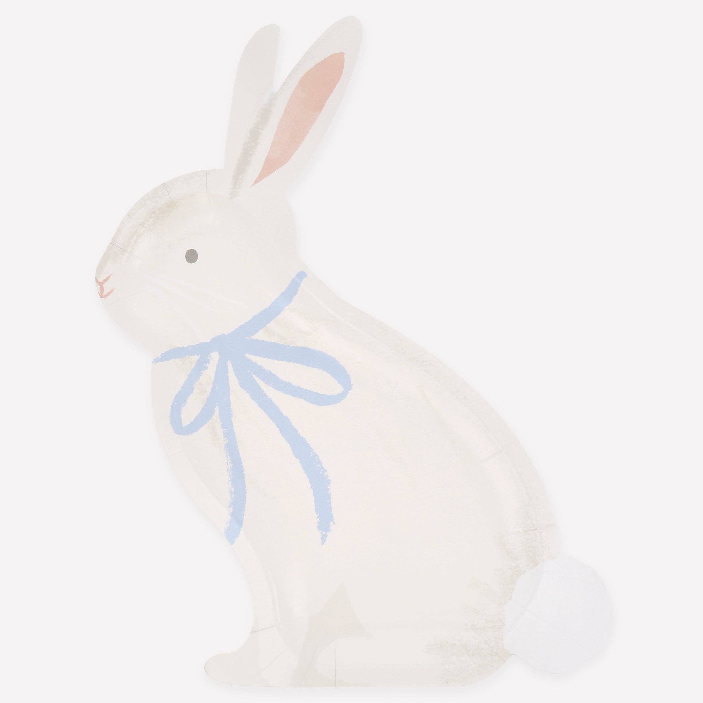 Bunny With Bow Plates