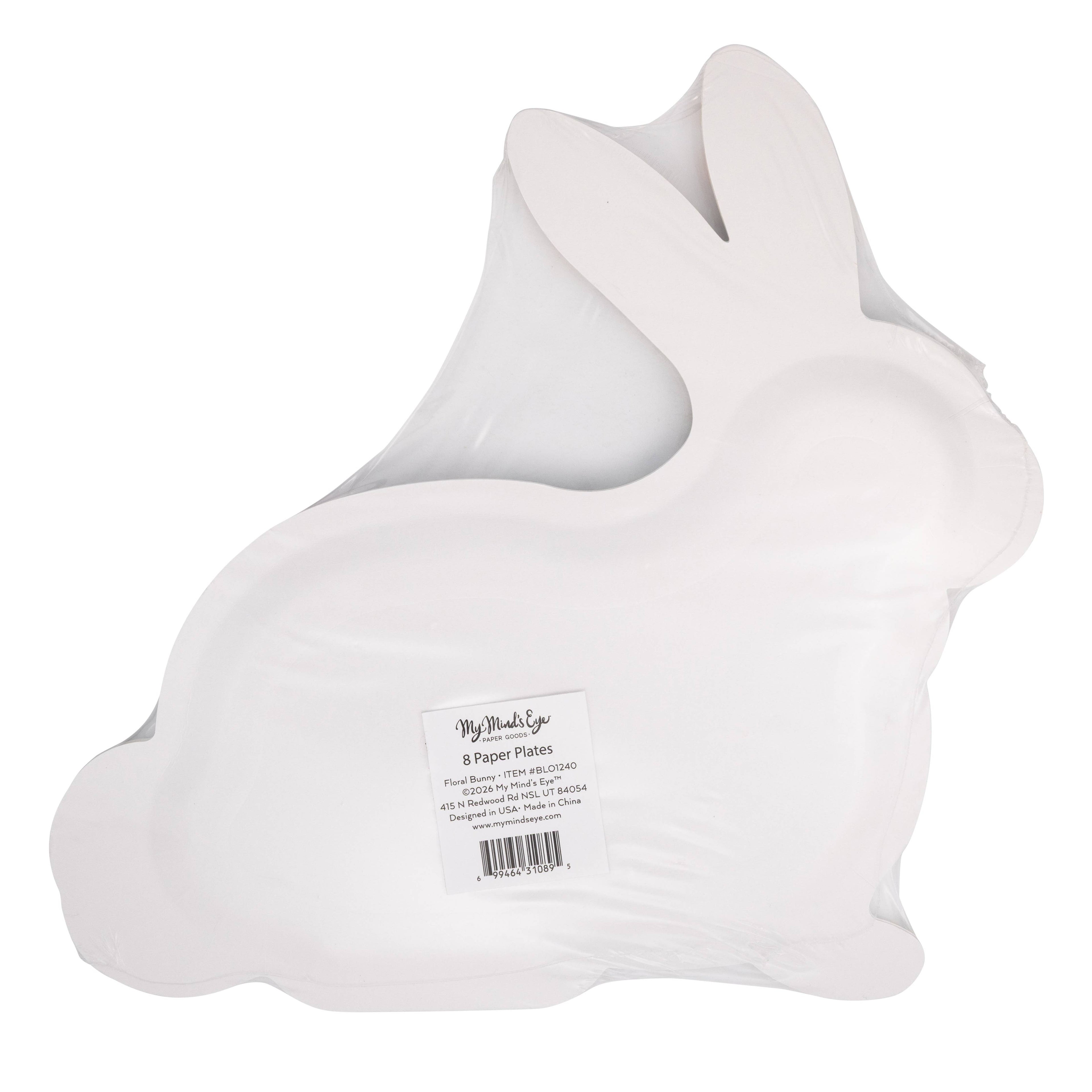 Floral Bunny Plate