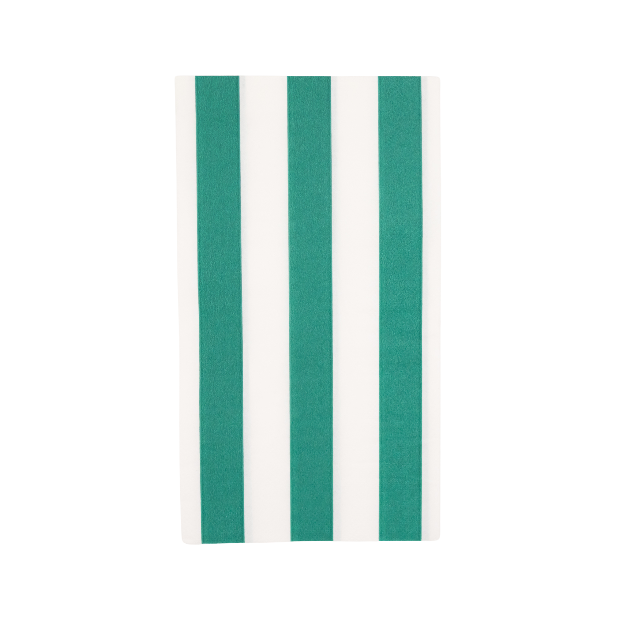 Emerald Green Cabana Stripe Guest Towels