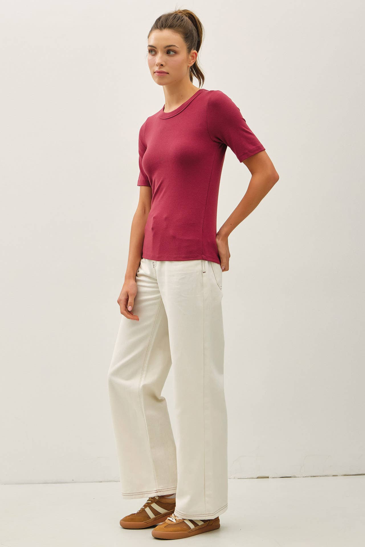 Ultra Soft Basic Short Sleeve Top