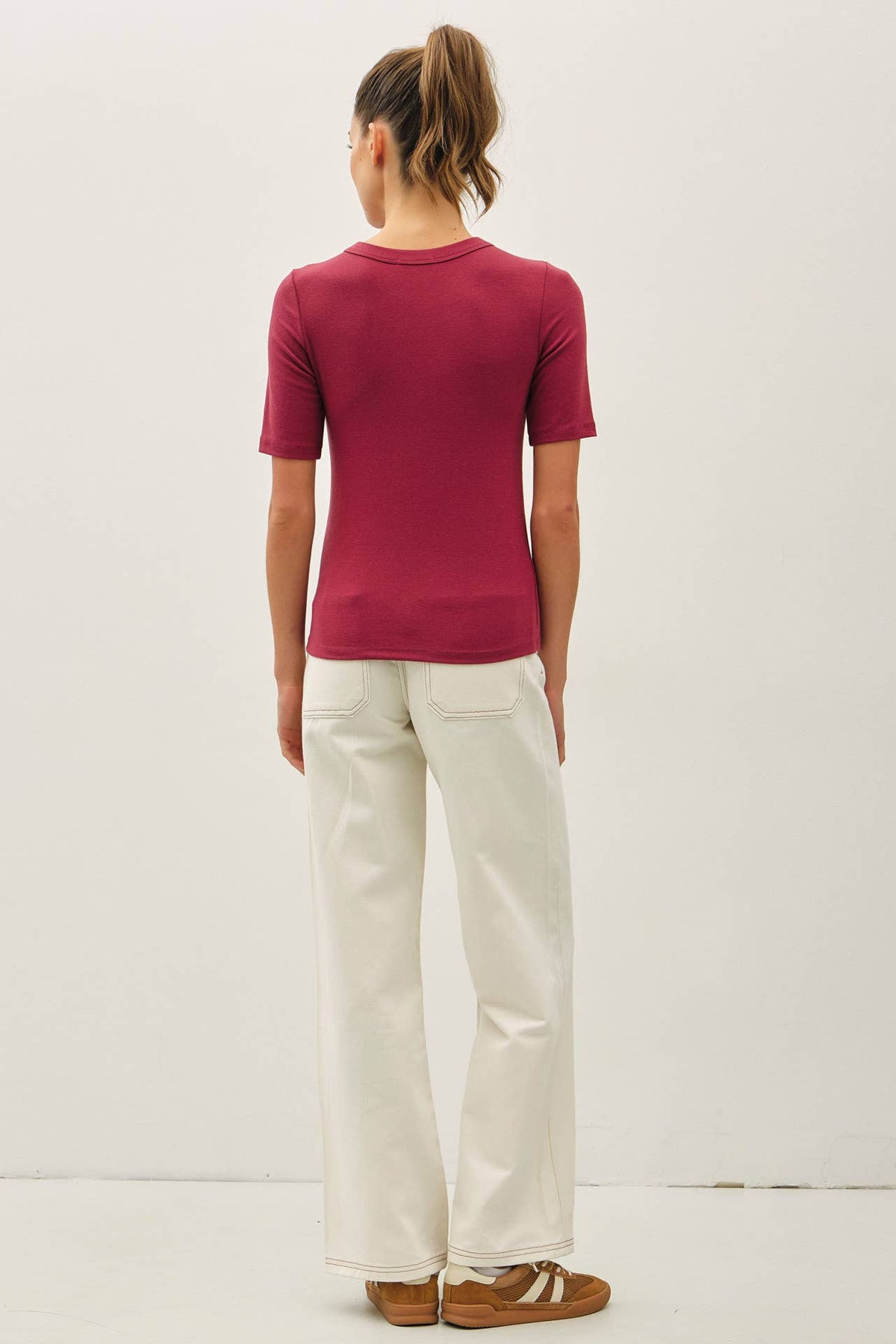 Ultra Soft Basic Short Sleeve Top