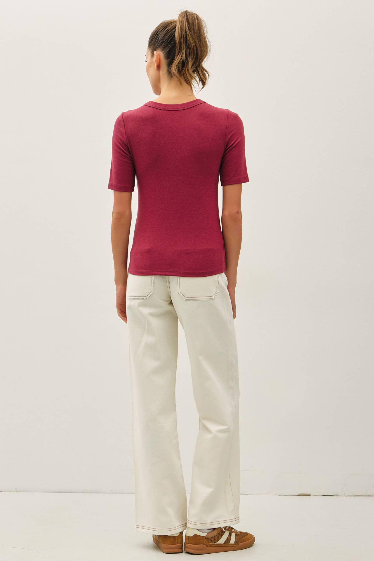 Ultra Soft Basic Short Sleeve Top