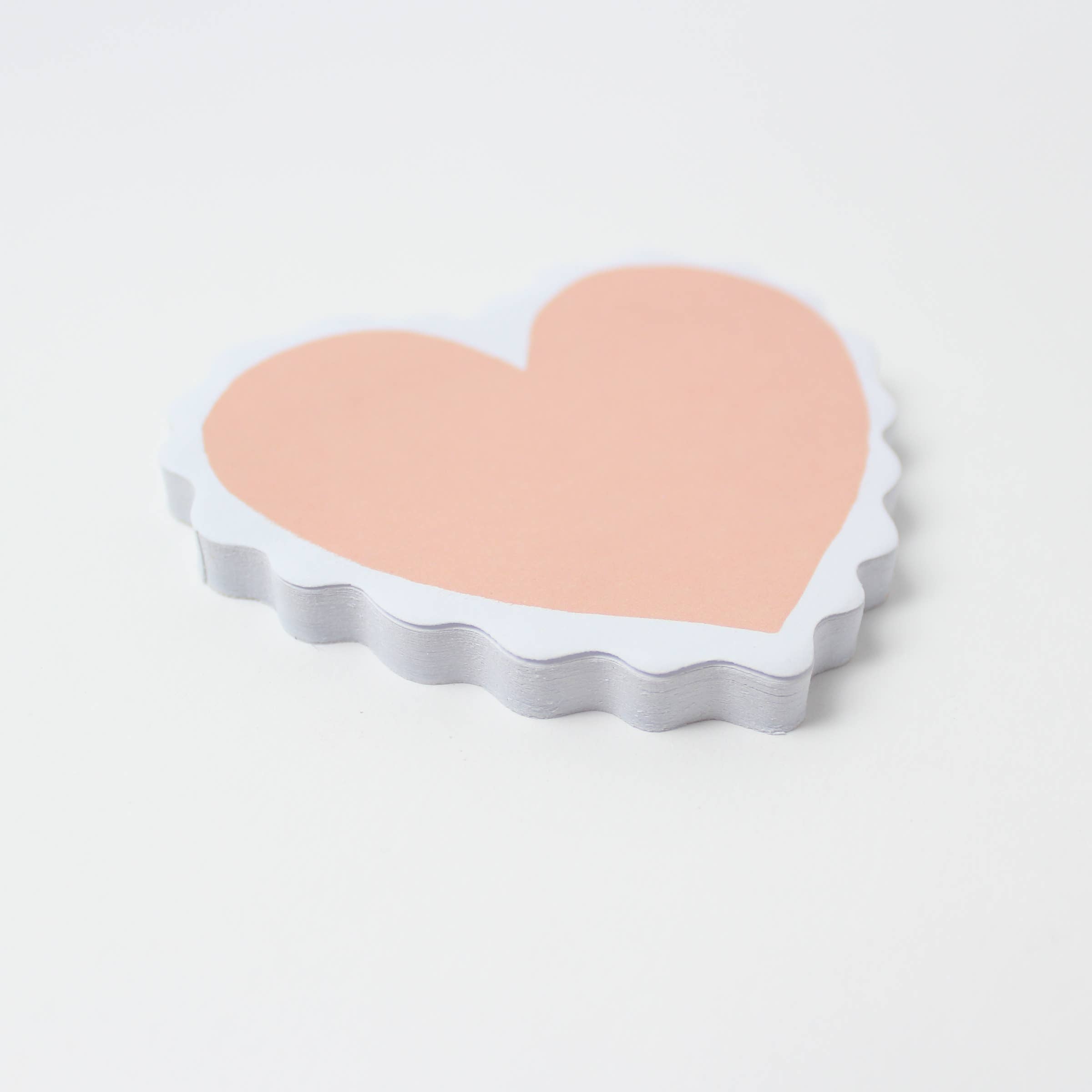 Sticky Notes - Scalloped Heart