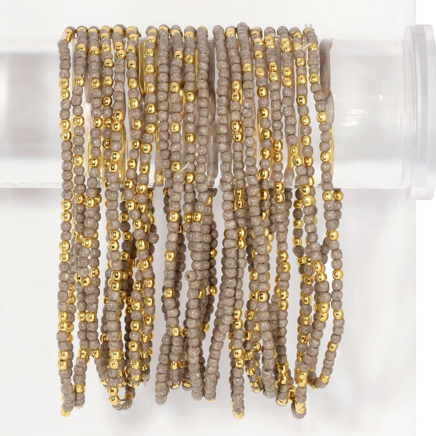 Assorted 2mm Stretch Seed Bead Bracelets