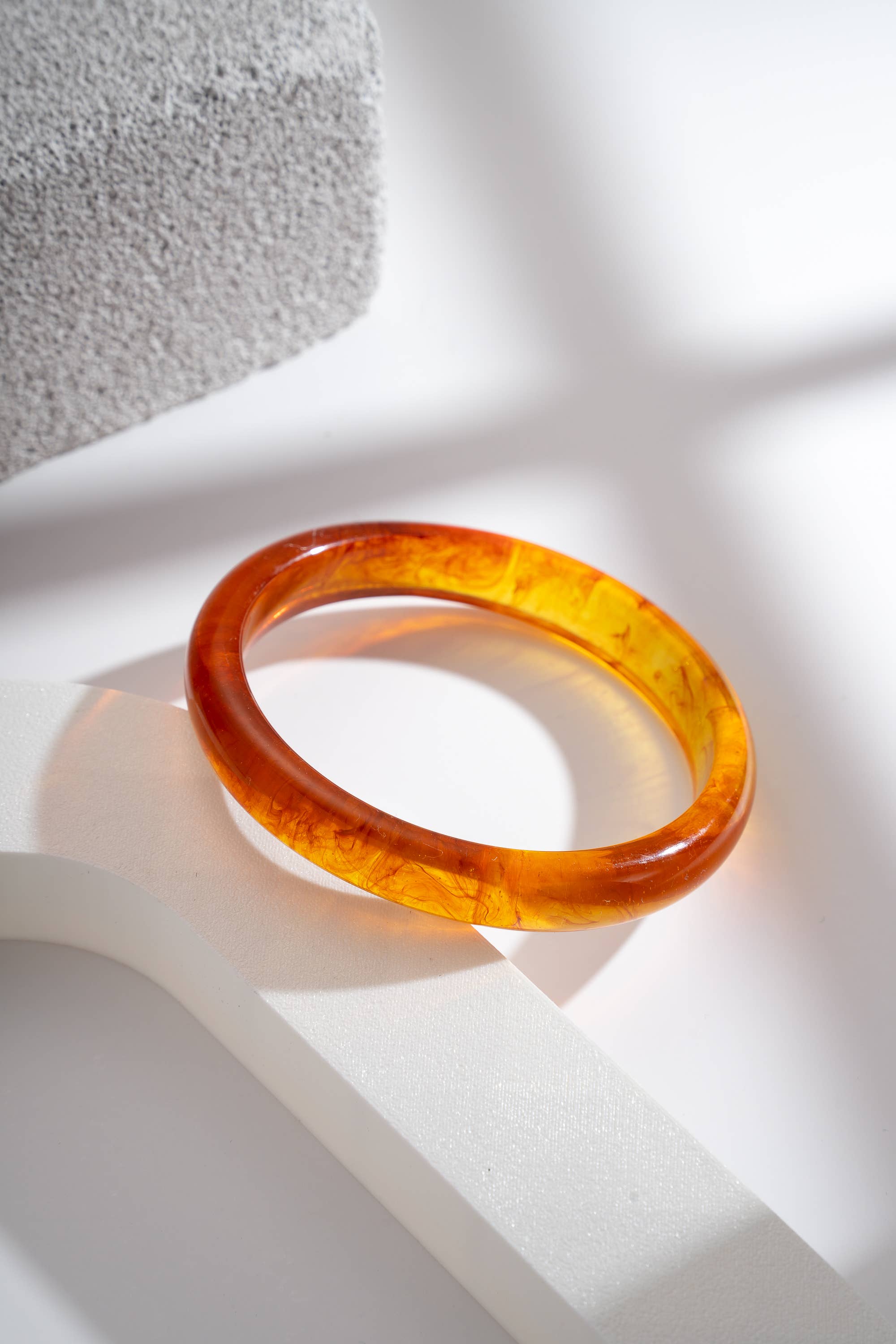 Thin Resin Marble Effect Bangle
