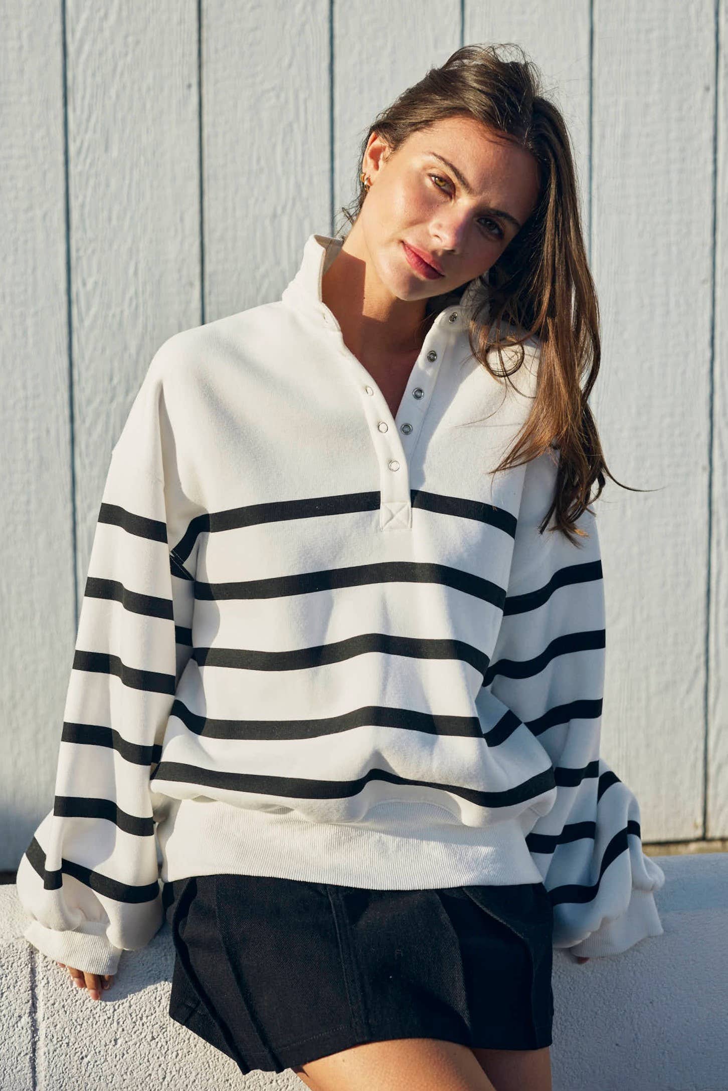 Addison Stripe Pullover