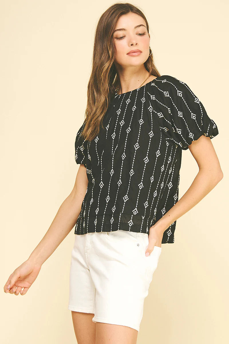 Embroidered Detail Blouse