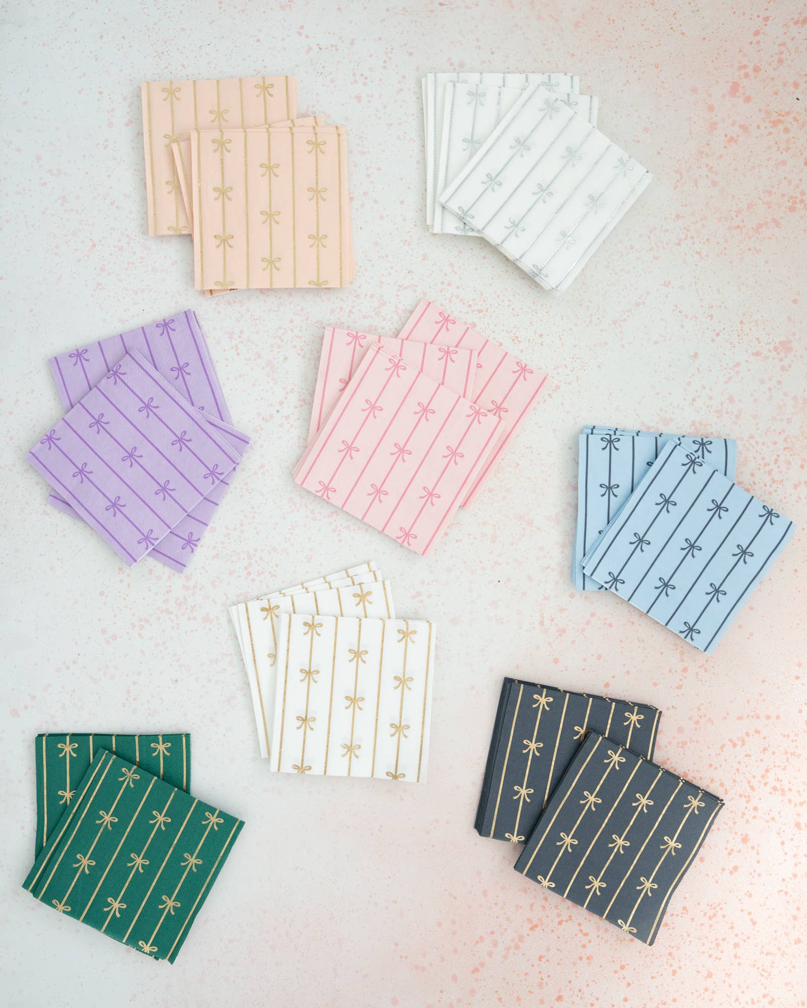 Sky Blue Signature Bow Small Napkins