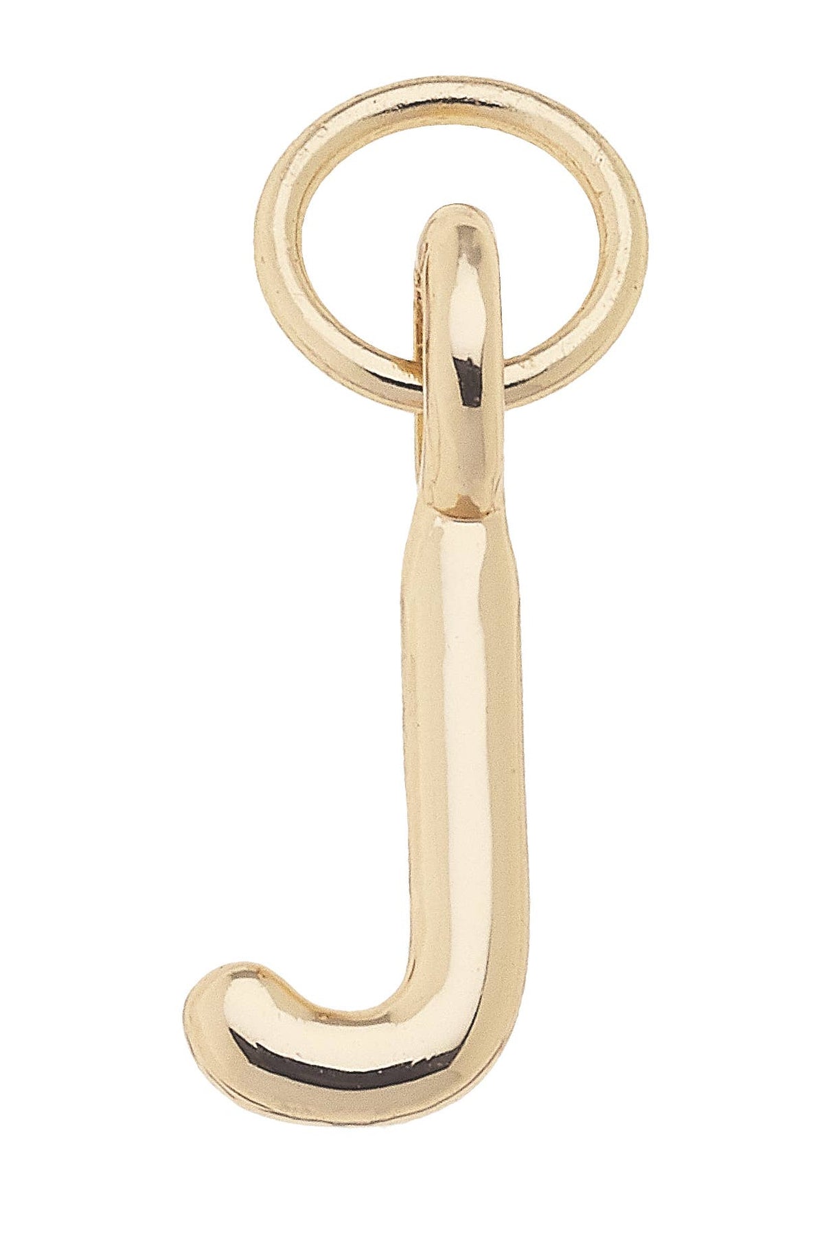 Mini Initial Charm in Shiny Gold