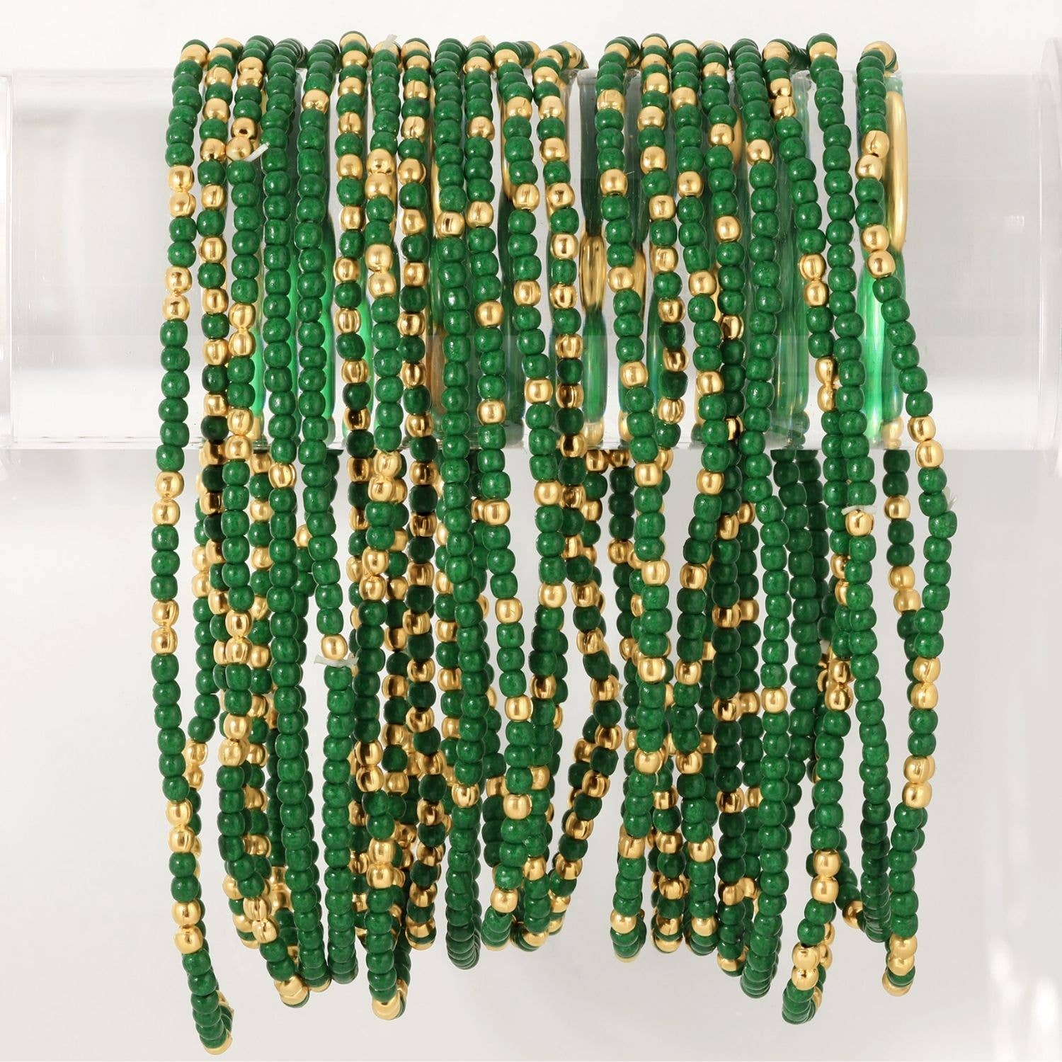 Assorted 2mm Stretch Seed Bead Bracelets