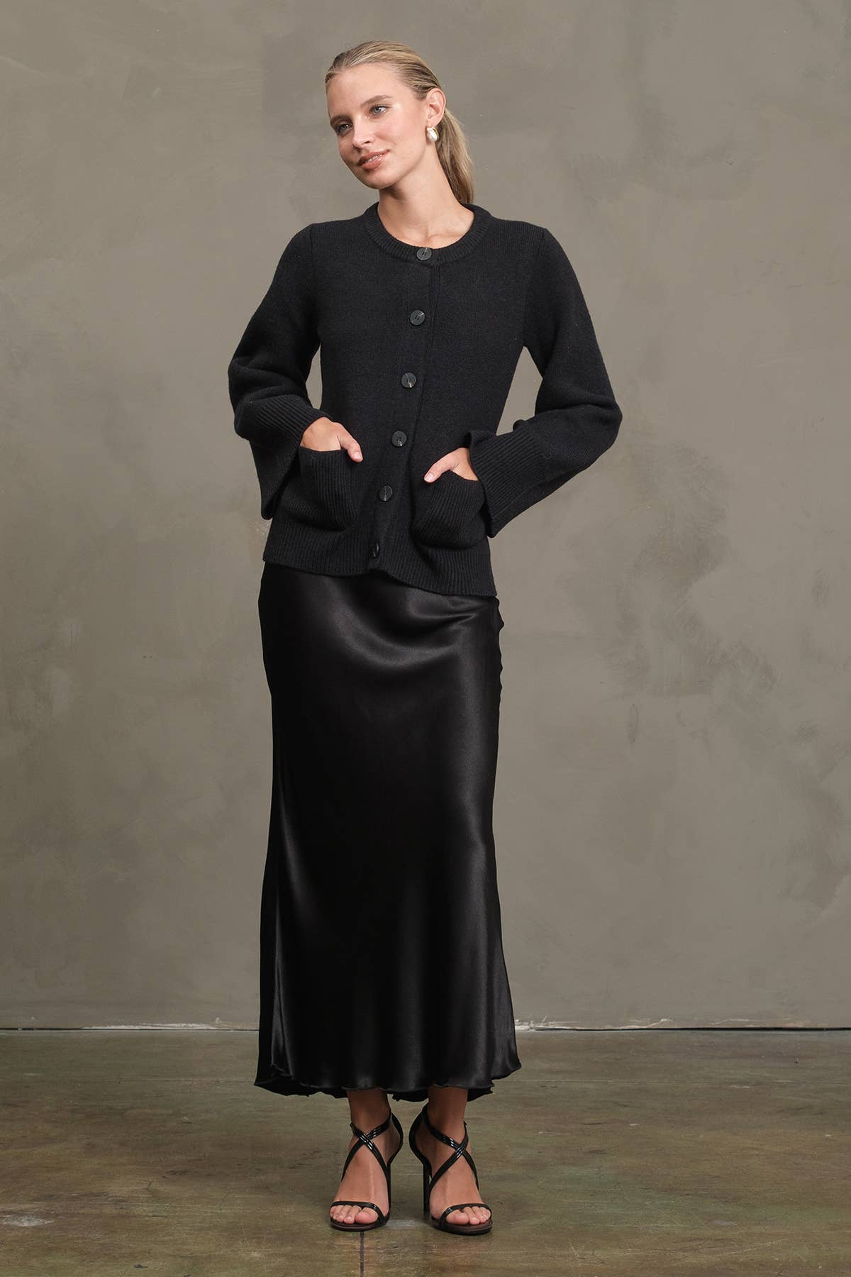 Classic Button-Up Knit Cardigan