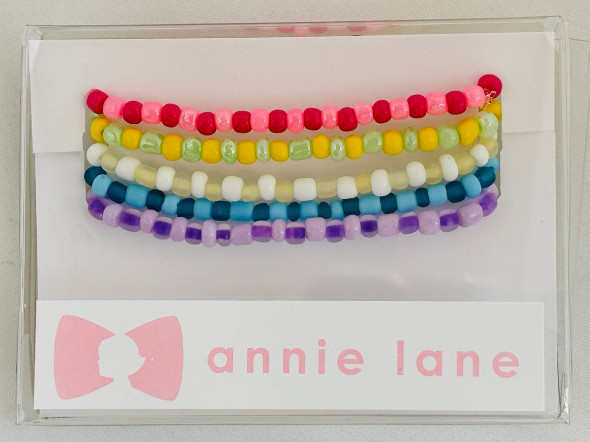 Bright Beaded Bracelets - Set of 5