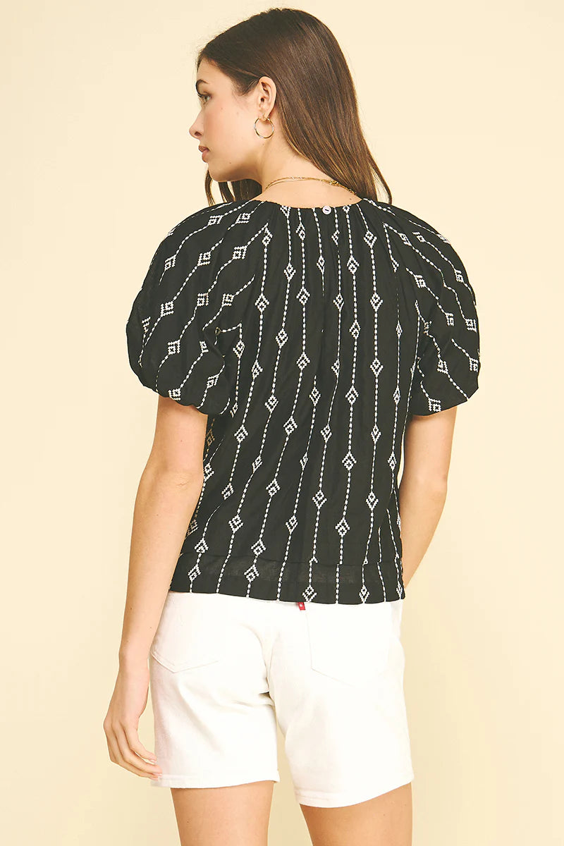 Embroidered Detail Blouse