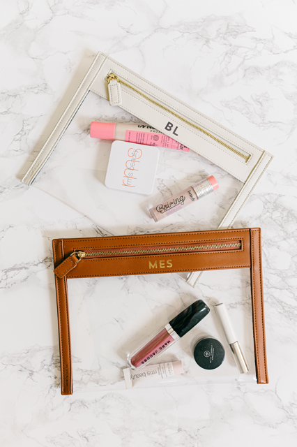 Clear Vegan Leather Pouch