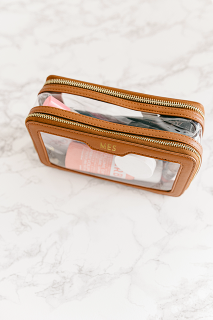 Clear Vegan Leather Pouch