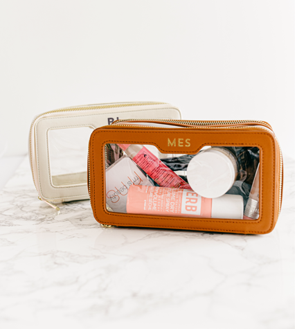 Clear Vegan Leather Pouch