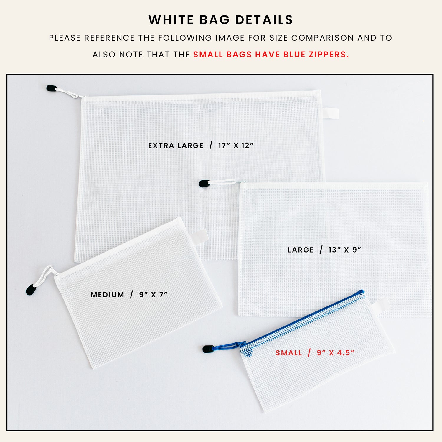 Personalized Mesh SPF Bag