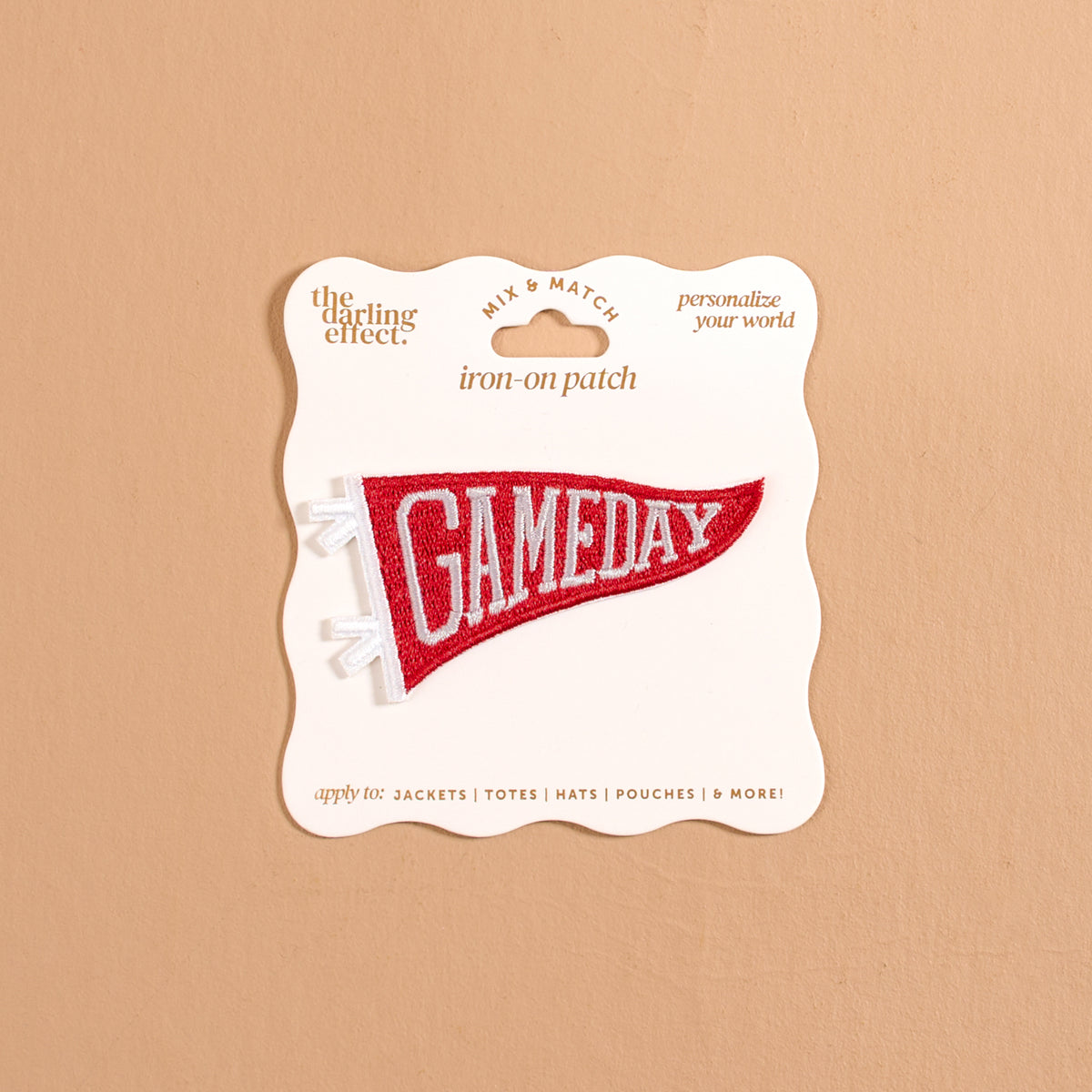 Mix & Match Iron-On Patch-Gameday Red