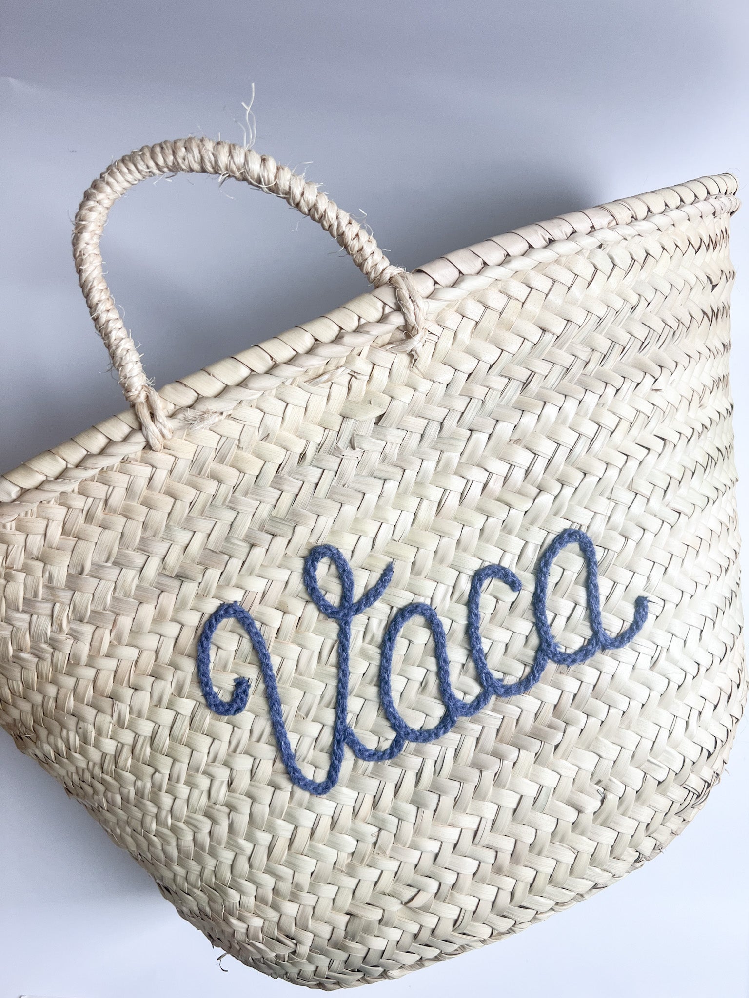Hand Stitched Moroccan Straw Totes - In Stock, Ready to Ship