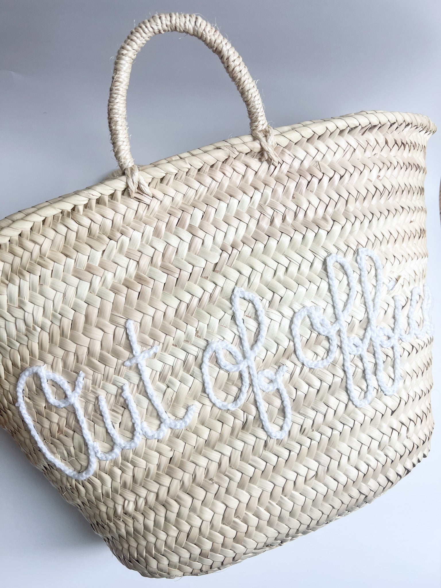 Hand Stitched Moroccan Straw Totes - In Stock, Ready to Ship