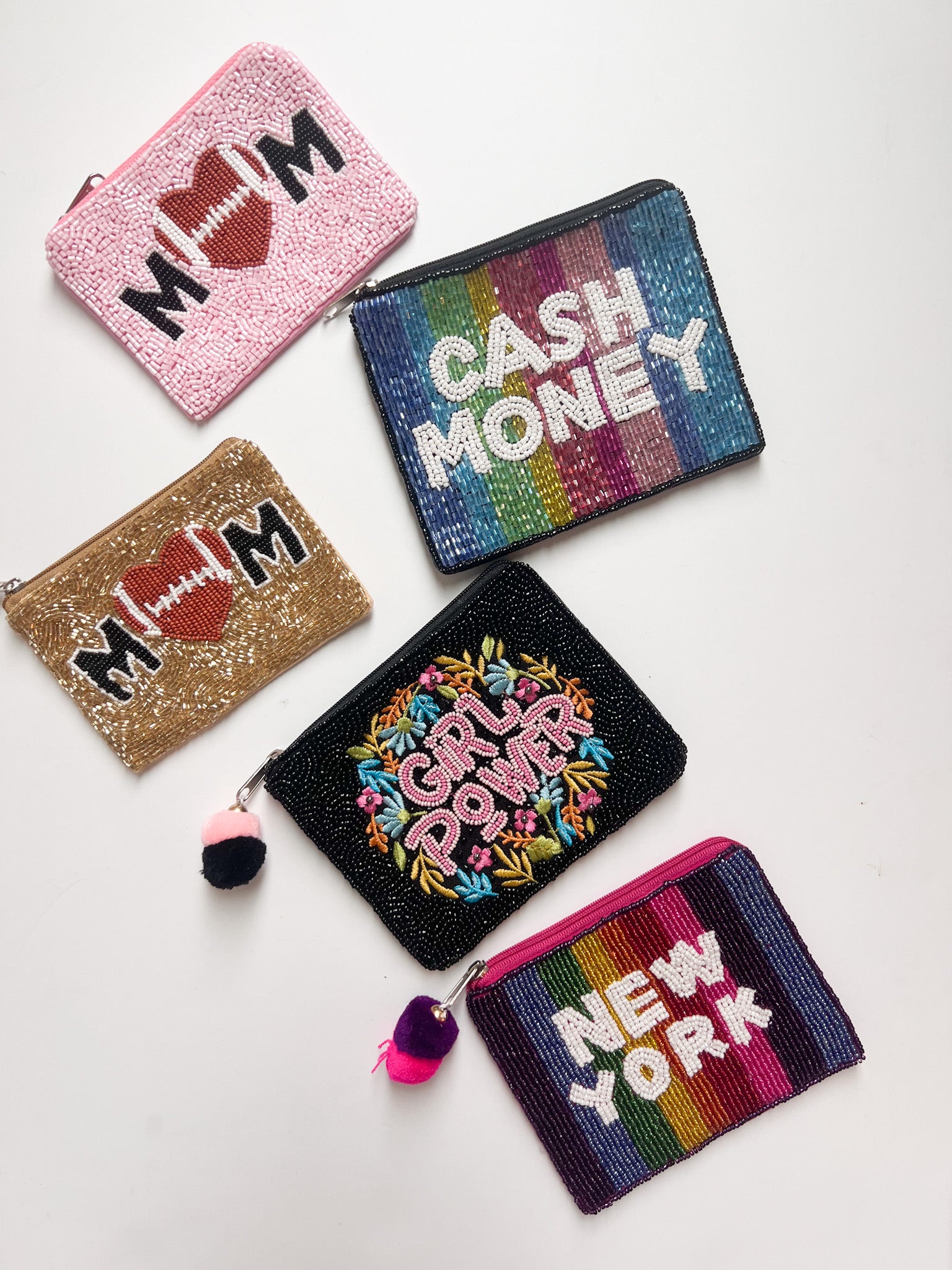 Beaded Zip Pouch for Her