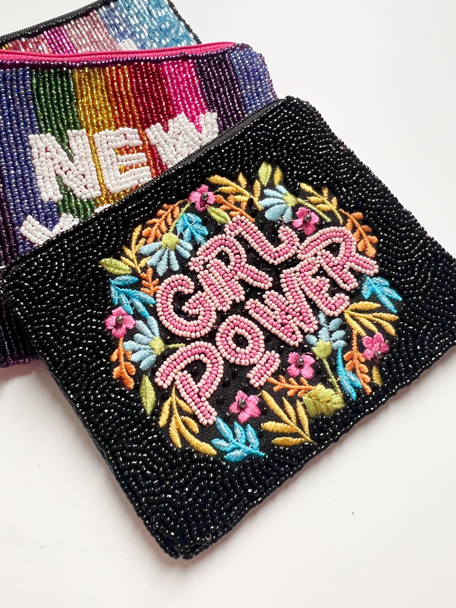 Beaded Zip Pouch for Her