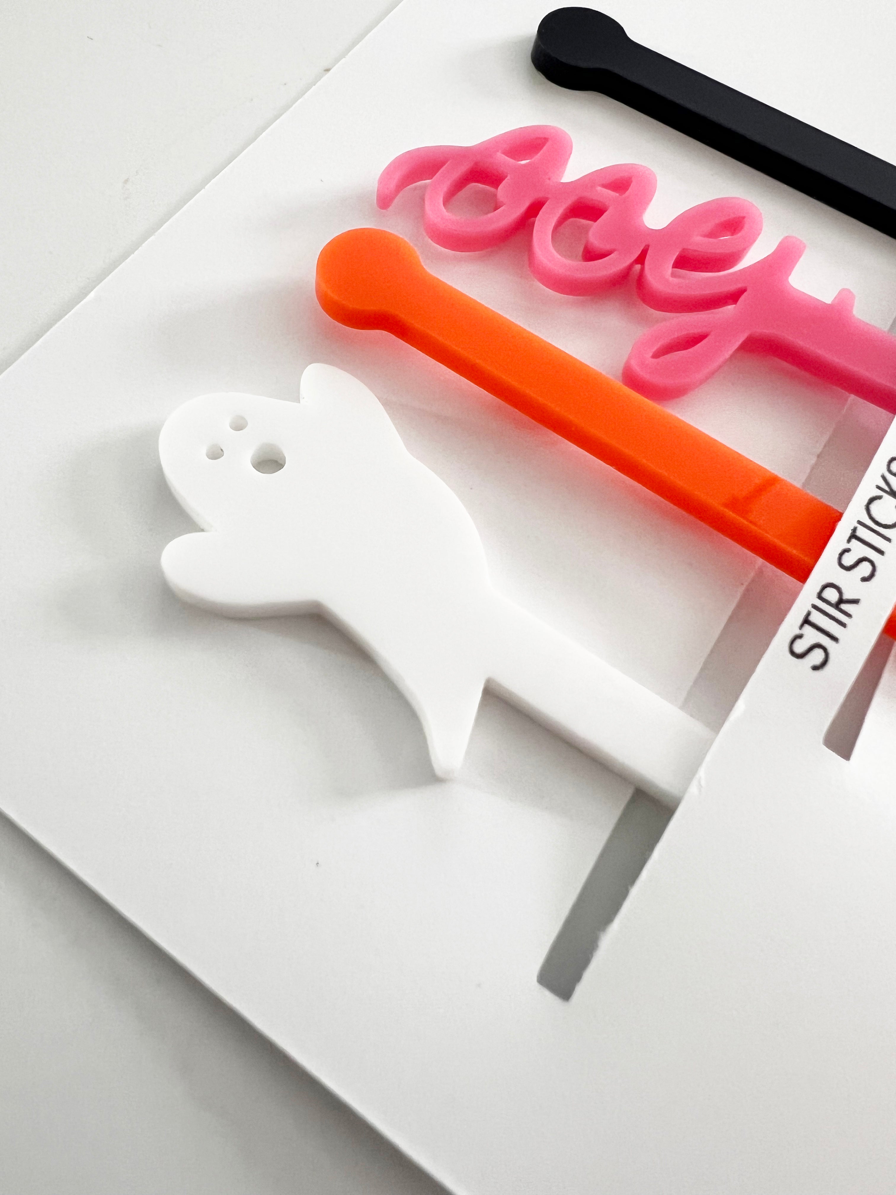 Seasonal Drink Stir Sticks