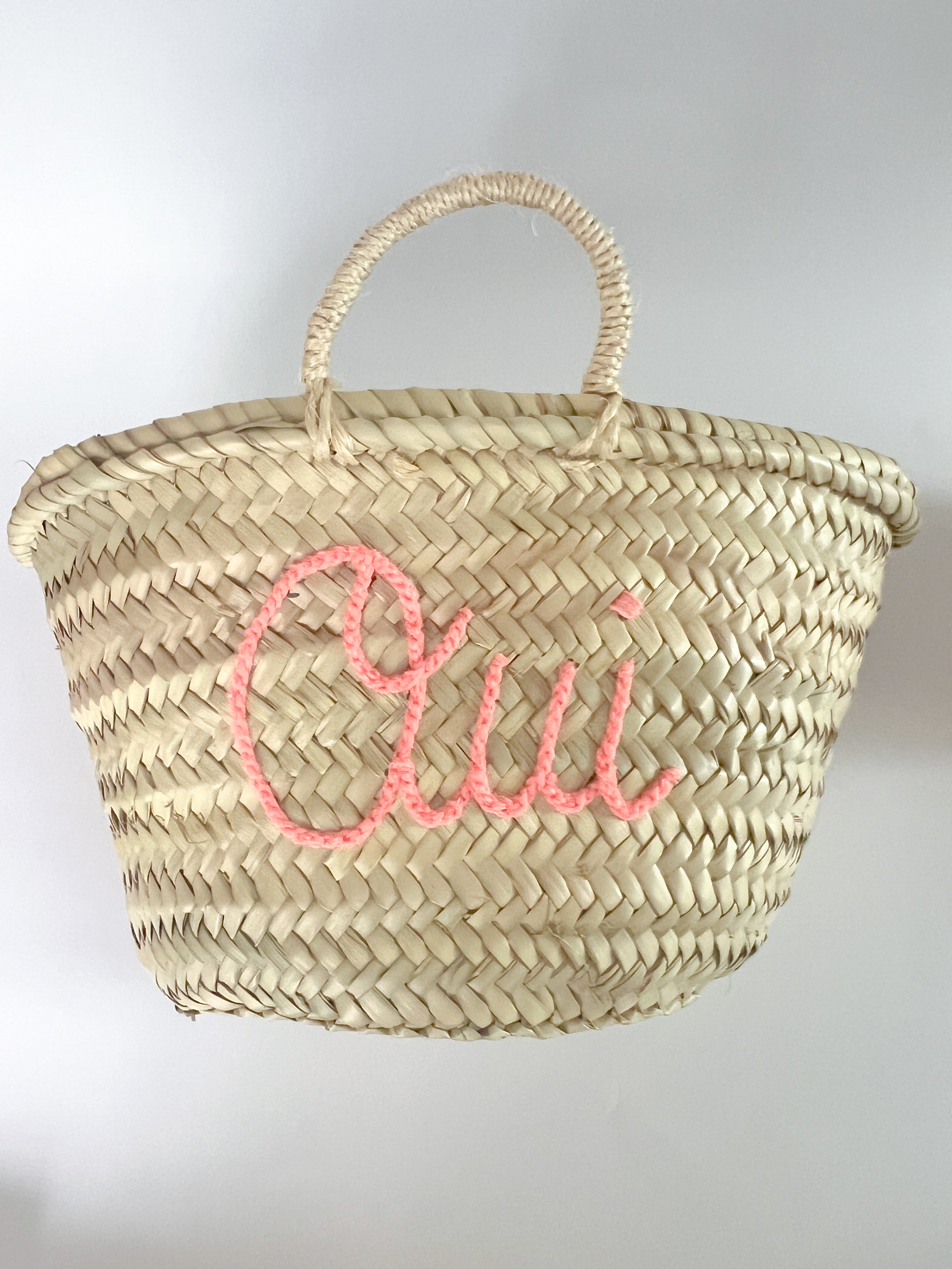 Hand Stitched Moroccan Straw Totes - In Stock, Ready to Ship