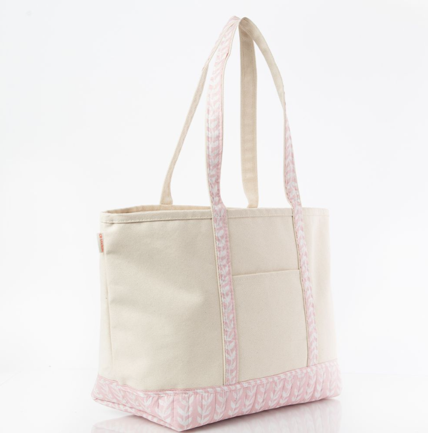 Block Print Tote with Pockets