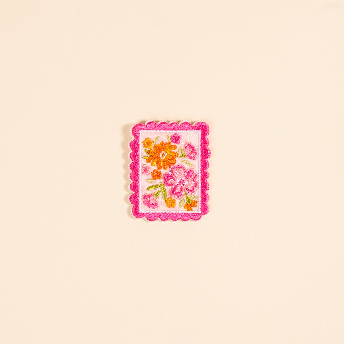 Mix & Match Iron-On Patch-Petal Postage Stamp