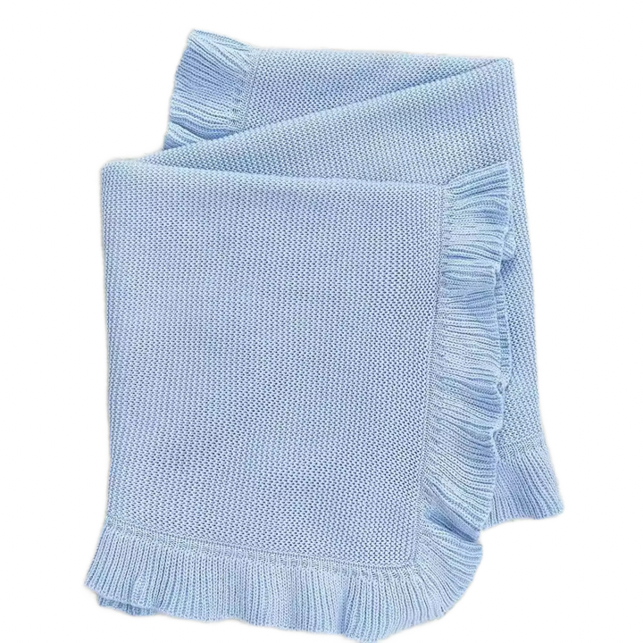 Ruffle Edge Baby Quilt Blanket