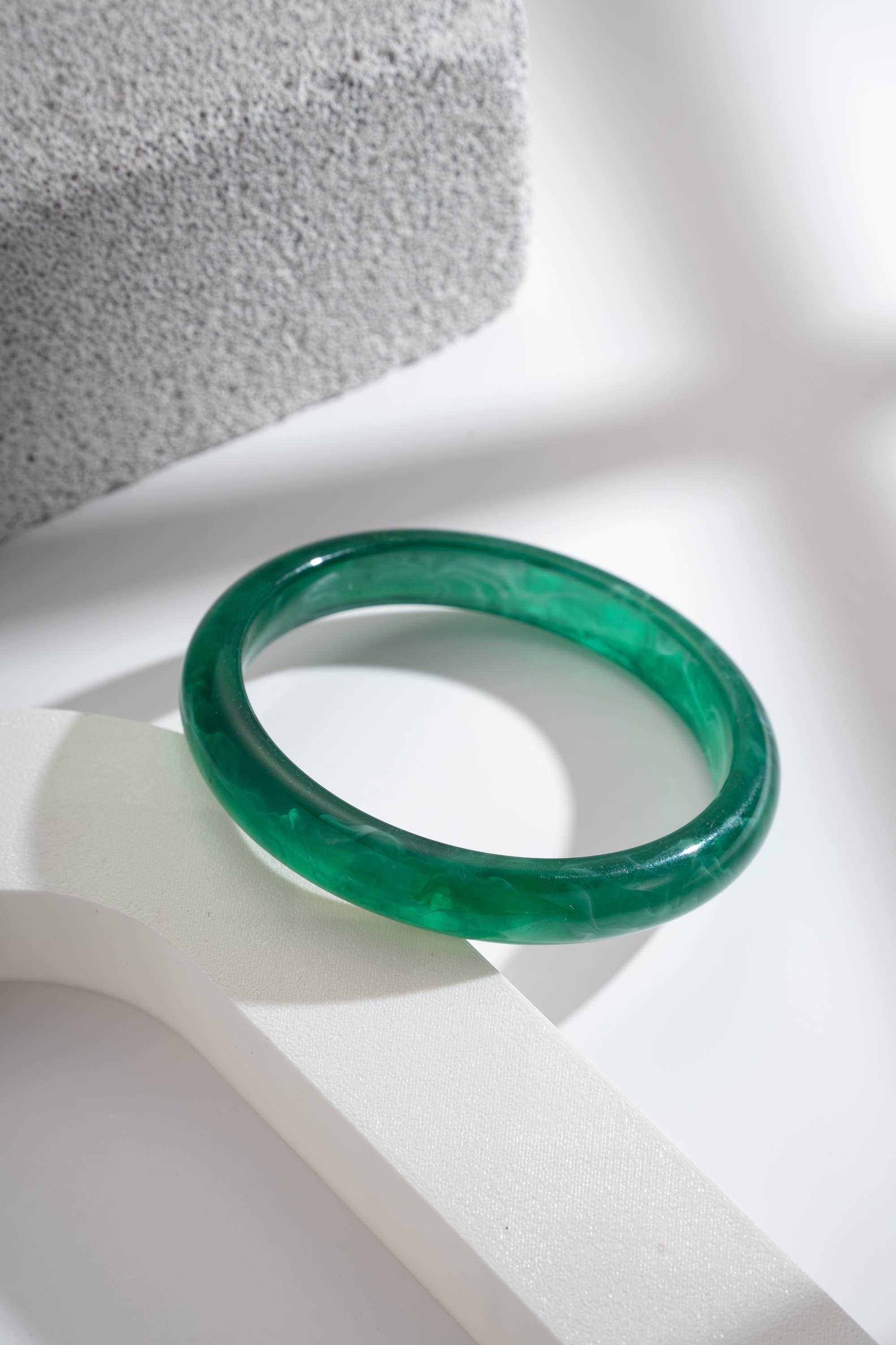 Thin Resin Marble Effect Bangle