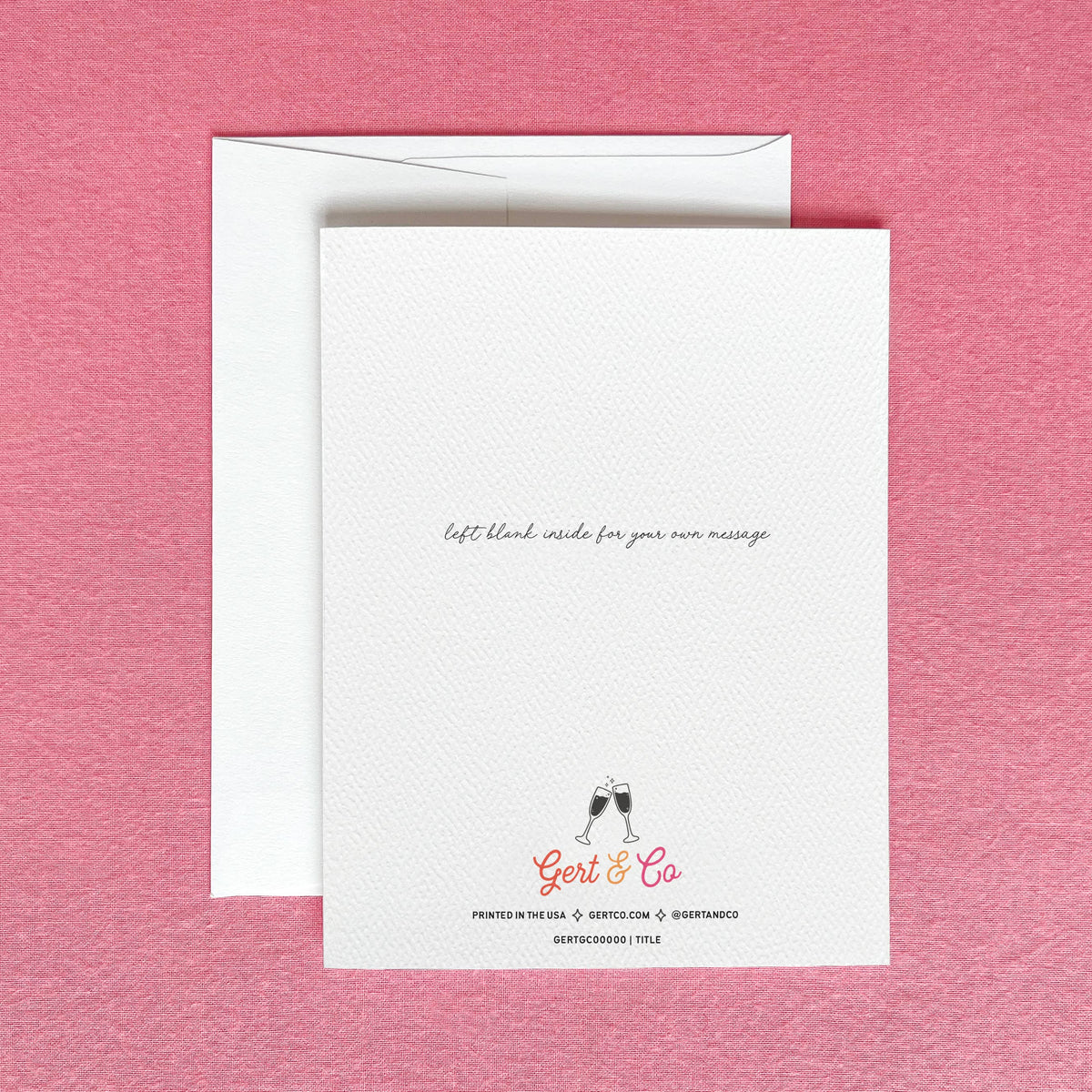 Cheers to the Happy Couple Wedding Greeting Card