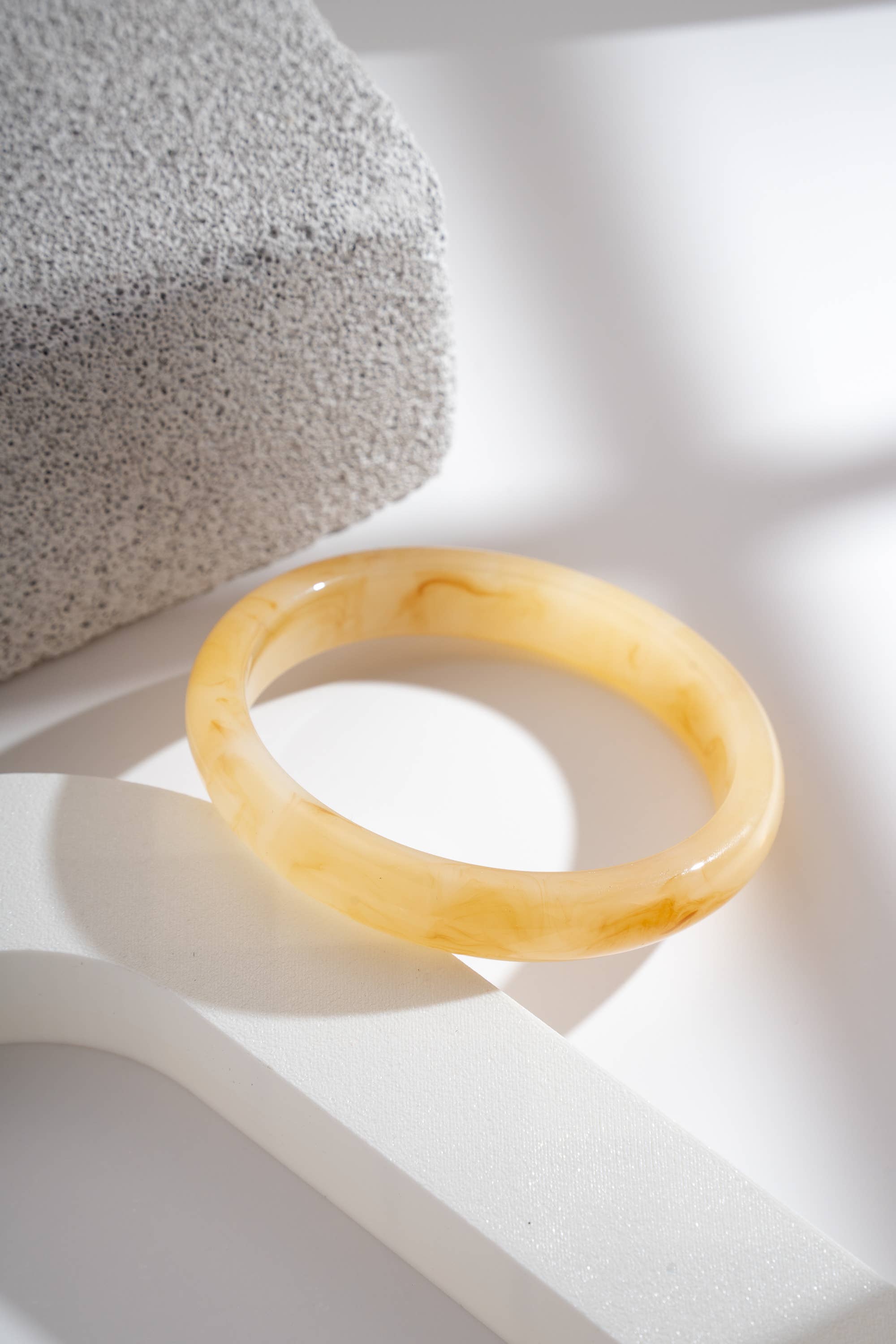 Thin Resin Marble Effect Bangle