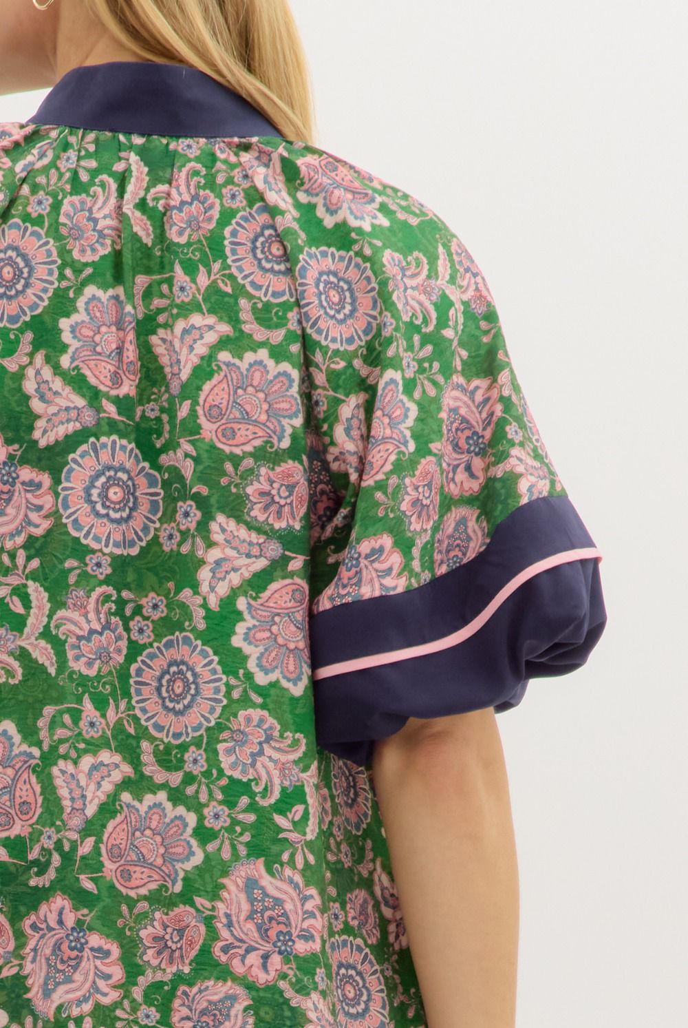 Green Floral Paisley Dress