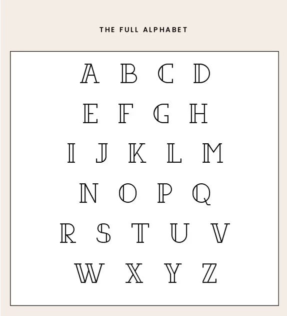 Monogram Notecard Set