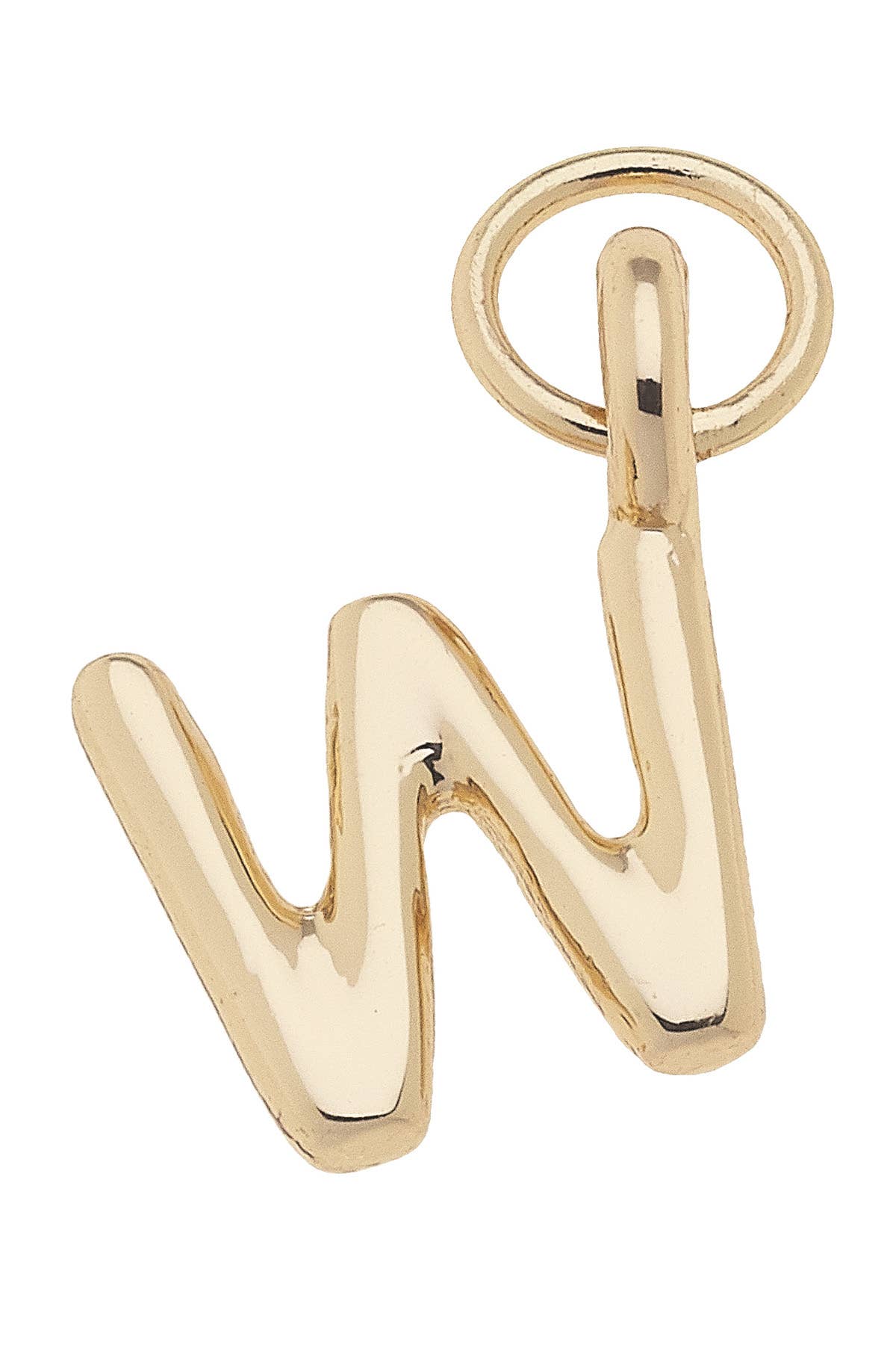 Mini Initial Charm in Shiny Gold