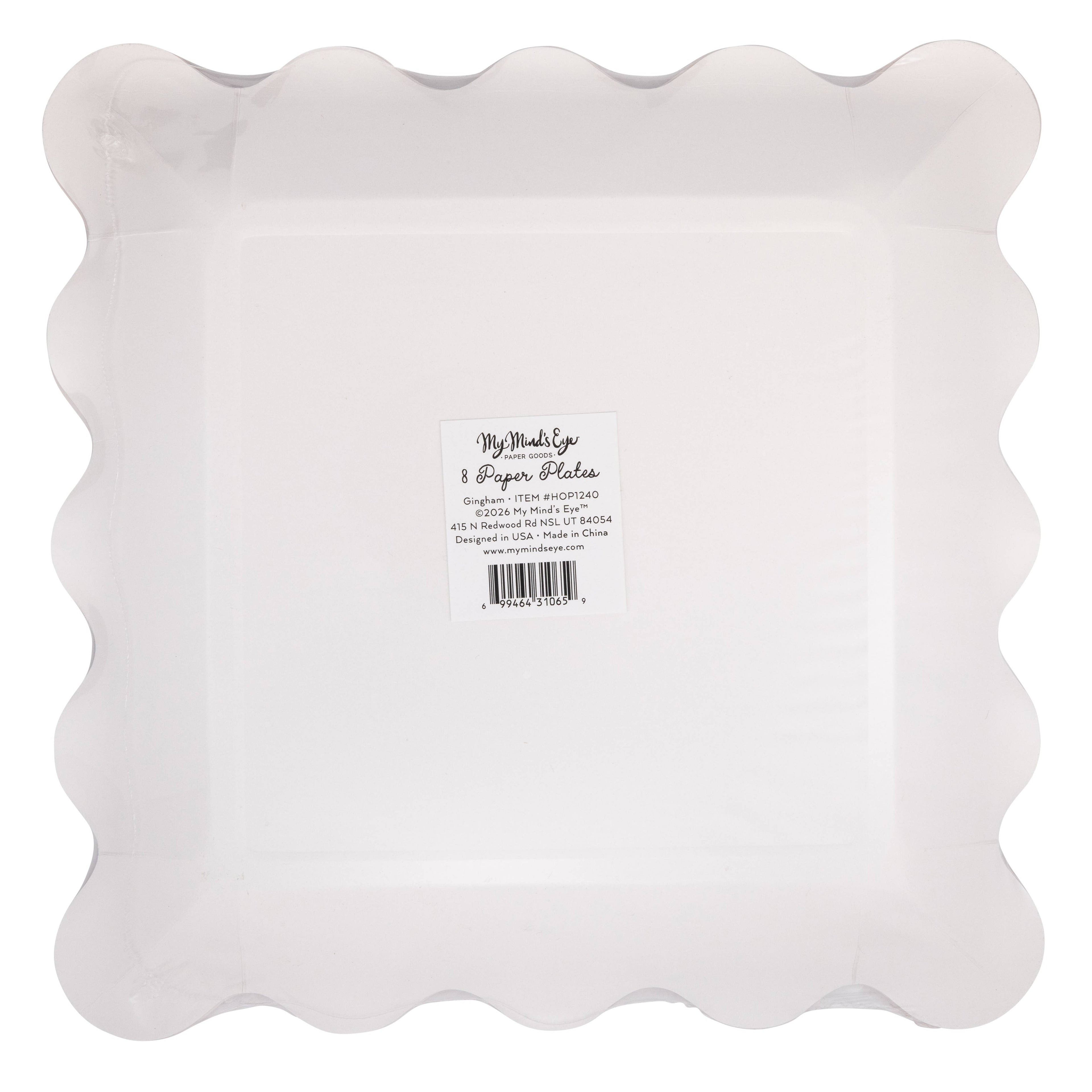 Hopscotch Gingham Plate