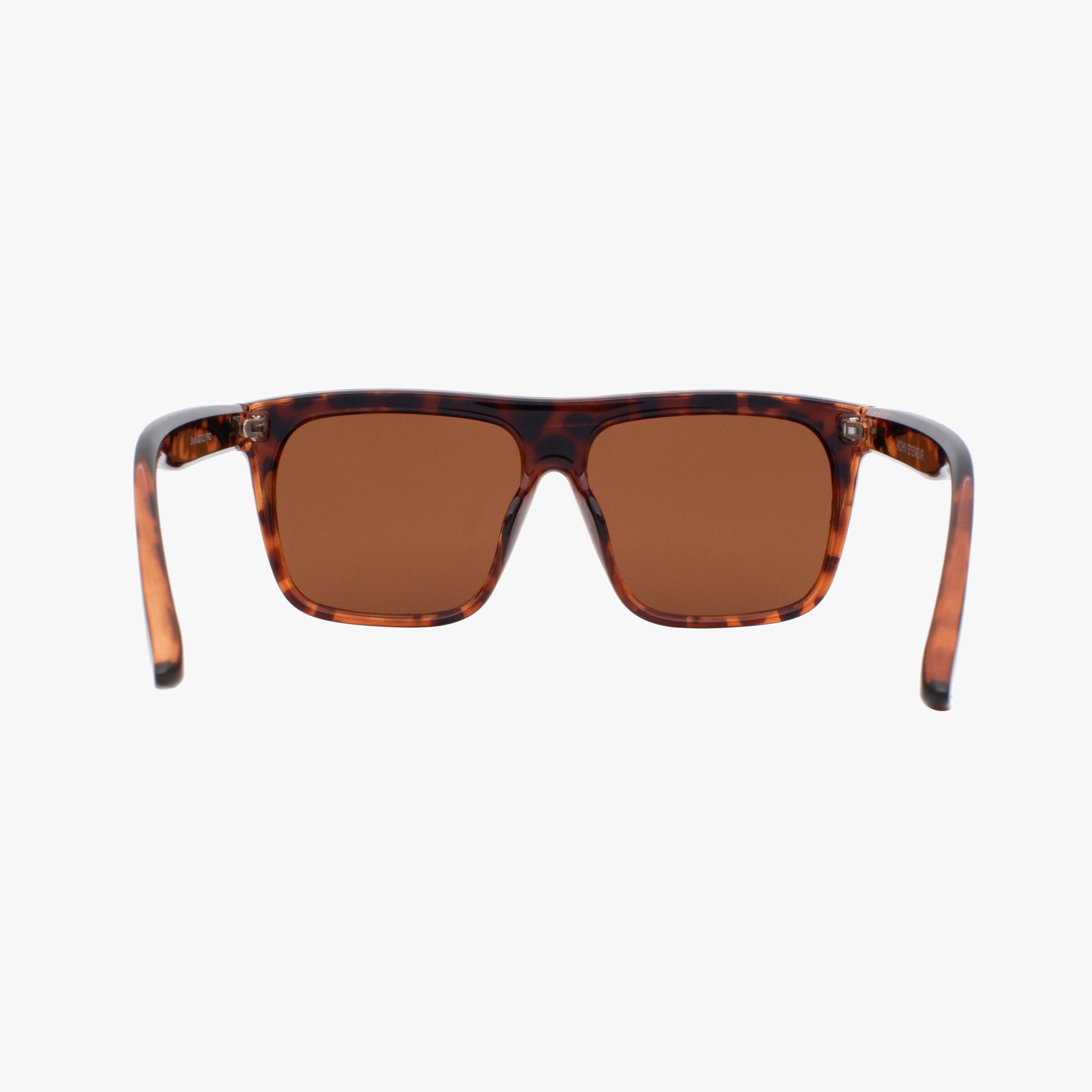 Birch Tortoise Polarized Oversized Shield Fashion Sunglasses