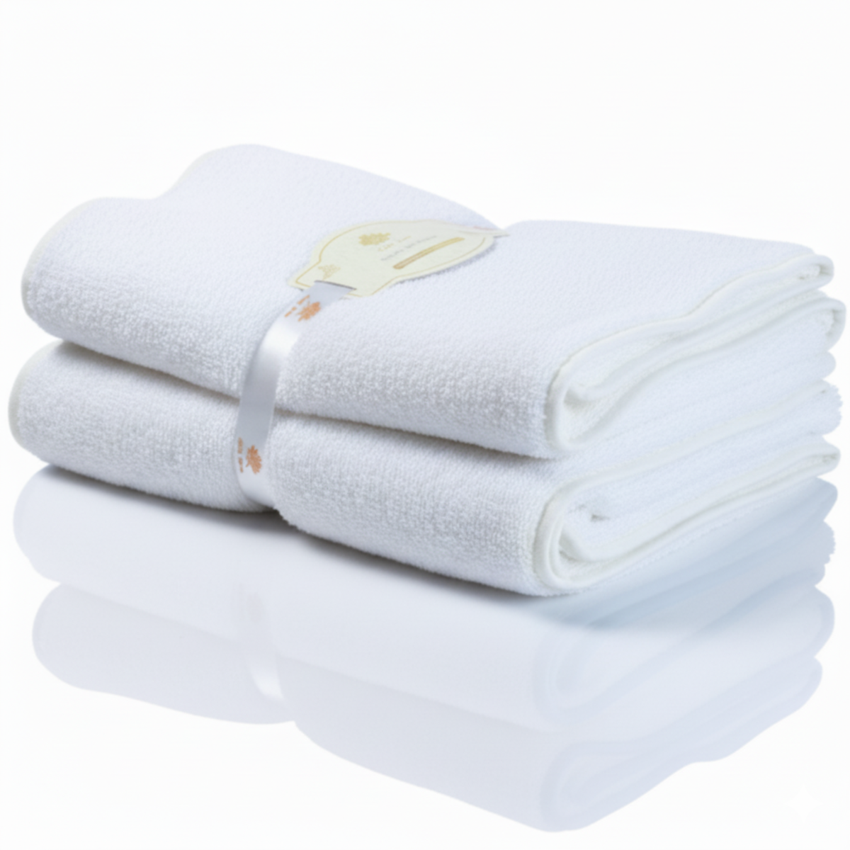 Luxury 100% Cotton Bath Towels with Scallop Piping