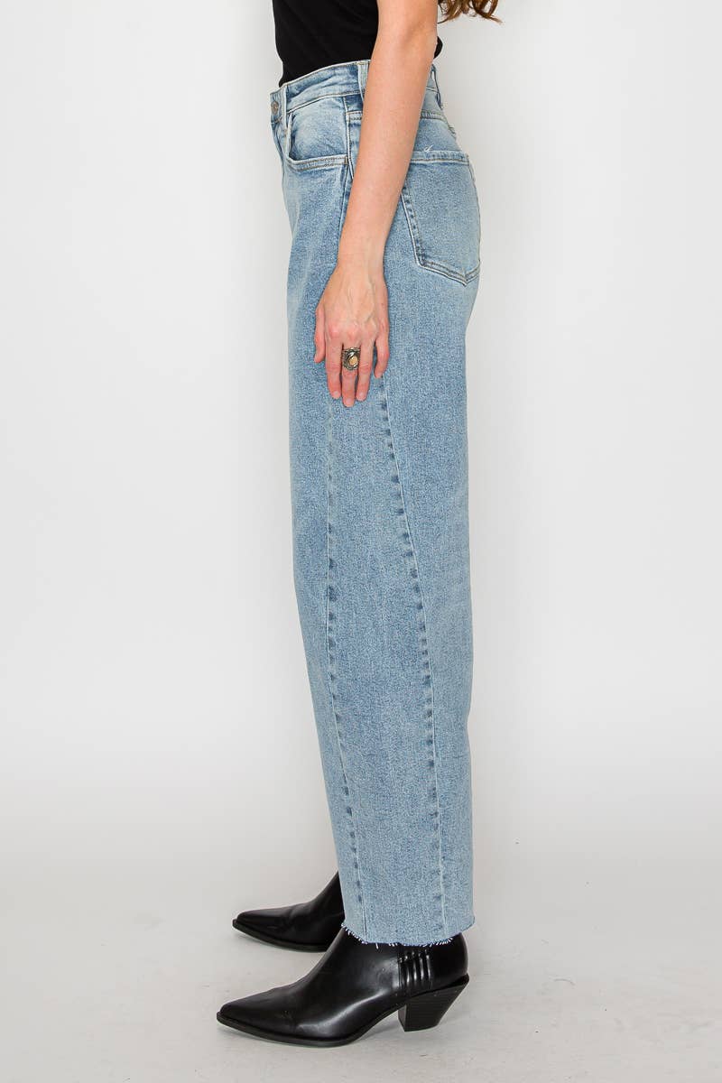 High Rise Barrel Jeans