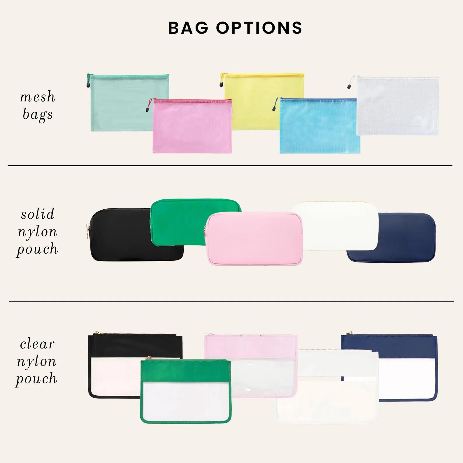 Mahjong Tiles Nylon Pouch