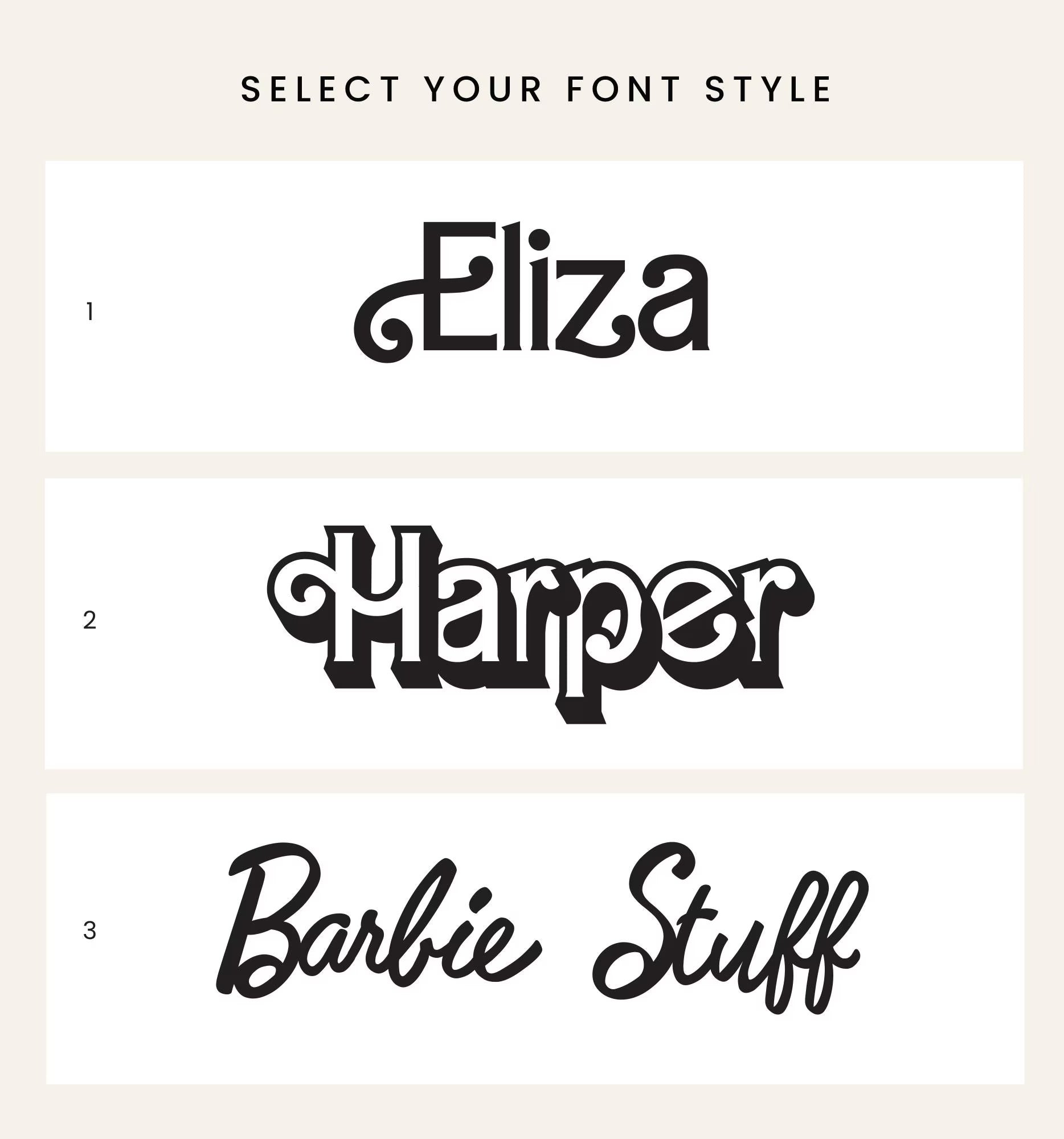 Personalized Mesh Pouches for Barbie Dolls Organization